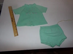 PASST xavier roberts WEICHE SKULPTUR Puppe HÄKELN ODER STRICKEN Kleid GRÜN - Bild 1 von 2