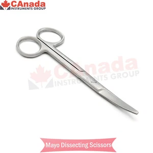 Surgical Operating Medical Mayo Scissors Curved 5.5" Blunt/Blunt Instruments - Picture 1 of 2