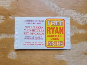 Vtg. 1990s Mothers Cookies NOLAN RYAN 7 NO-HITTERS SEALED LOT! 💚💚