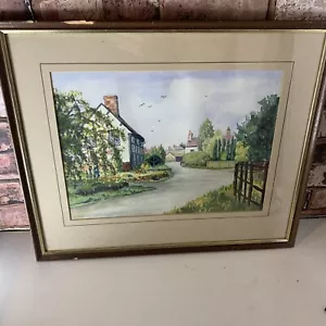 Aquarellgemälde Lilian Airey 1988 Tilley Lane Bitte Beschreibung lesen - Bild 1 von 11
