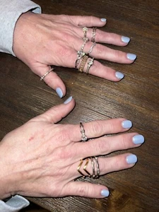 costume jewelry rings lot of 13 - Picture 1 of 5