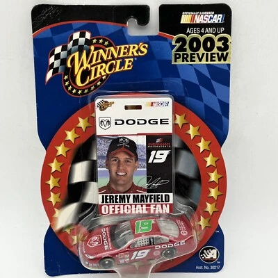 2003 NASCAR Winners Circle 15898 Jeremy Mayfield #19 2003 Preview Series 1:64  - Image 1 of 3