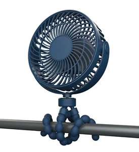 3-speed USB Rechargeable Fan W/ Flexible Tripod Clip on Desktop/Baby-car - Picture 1 of 13