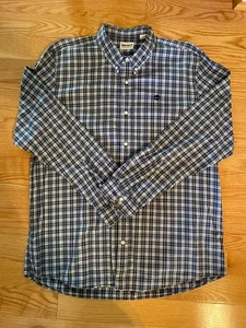 Timberland Long Sleeve Button Down- Blue Check Shirt -Size XXL - Picture 1 of 8