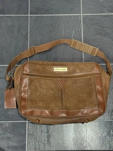 Vintage PIERRE CARDIN Reise Schulter Tragetasche Gepäck Leder braun - Bild 1 von 11