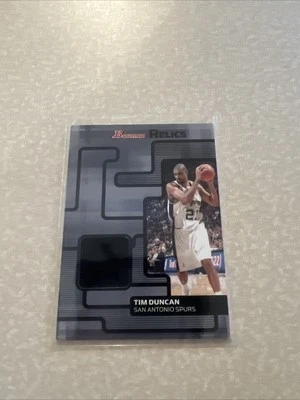 Camiseta deportiva 2007-08 Bowman Tim Duncan Relics #BR-TD Spurs Foto 1 de 2