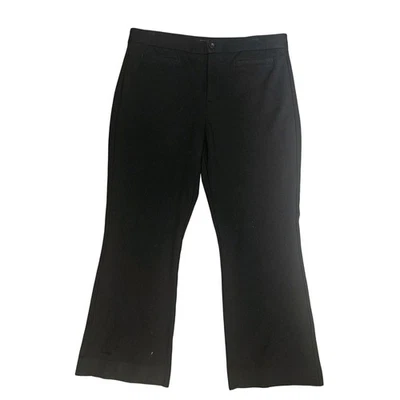 NYDJ Pantalones Mujer 10P Negro Ponte Tejido Elástico Vestido Pantalón Pierna Recta Foto 1 de 4