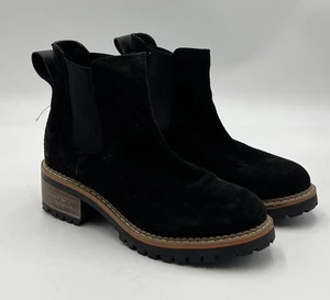 Bertuchi?? Women's Black Upper Leather Suede Block Heel Boots Size EU 40 US 10 - Picture 1 of 11