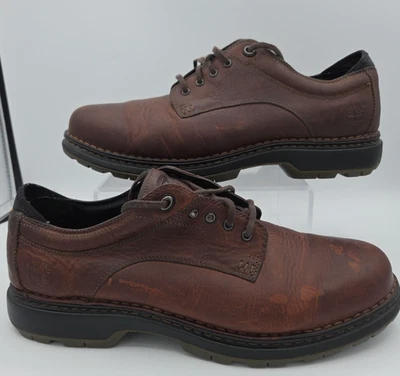 Timberland Zapatos Oxford de Cuero Marrón para Hombres Sistema de Confort Inteligente EE. UU. 13D EUC Foto 1 de 4