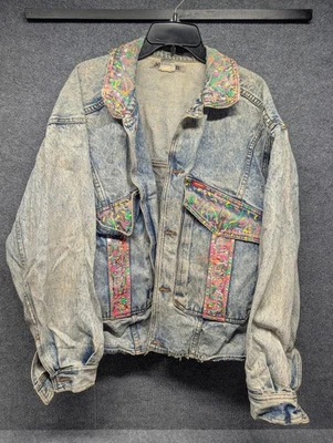 Chaqueta vaquera vintage años 90 Jordache Jeans lavado a la piedra camionero talla mediana Foto 1 de 4