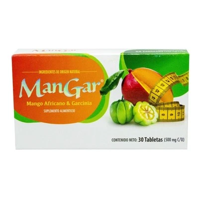 MANGAR AFRICAN MANGO AND GARCINIA MANGO 30 TABLETAS 500 MG Live NATURAL - Image 1 of 3