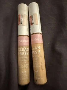Lot of 2 Covergirl Clean Fresh Hydrating Concealer # 320 Fair - Picture 1 of 2