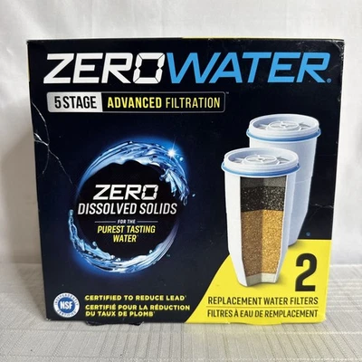 Zero Water 5 Stage Advanced Filtration Replacement Filter ZR-017 PACK OF 2 NEW - Image 1 of 4