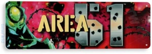SIGNO DE HOJALATA Área 51 Arcade, Años 80, Retro, Consola, Carpa, Decoración Sala de Juegos, A220 - Imagen 1 de 3