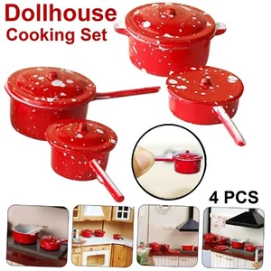 1/12 Dollhouse Miniature Pot Mini Cooking Playset Kitchen Cookware Accessories - Picture 1 of 20