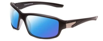 Coyote Cascade Unisex Wrap Polarized Sunglasses in Black 60 mm CHOOSE LENS COLOR - Image 1 of 4