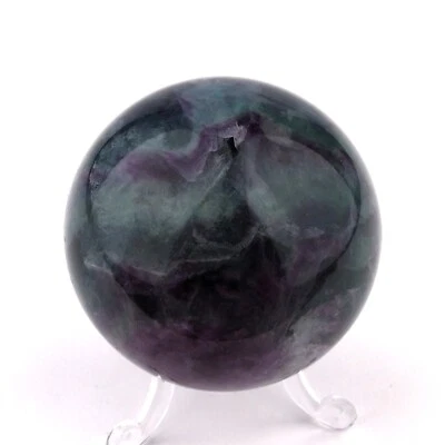 Fluorit | Regenbogenfluorit Kugel bunt AA - Qualität Ø 65 mm / 451 g / C84 - Bild 1 von 4