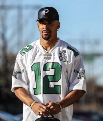 Camiseta deportiva Mitchell & Ness Eagles 🦅 Randall Cunningham Jerome marrón PARCHE AUTÉNTICO Foto 1 de 4