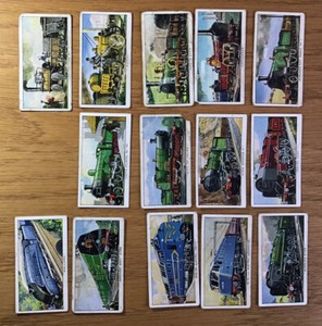 VINTAGE KELLOGGS LTD CARDS 14/16  “THE STORY OF THE LOCOMOTIVE” SERIES 1