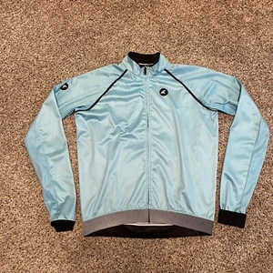 PACTIMO WOMENS CYCLING WIND JACKET TEAL BLUE SZ M COLORADO LOGO MAG POCKETS EUC - Picture 1 of 16