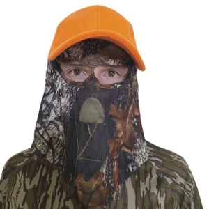 QuikCamo® 2 en 1 sombrero/máscara frontal sombrero naranja brillante con máscara de ruptura Mossy Oak® - Imagen 1 de 4