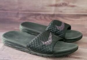 Nike Mens Sandals 12 Benassi Solarsoft Black 