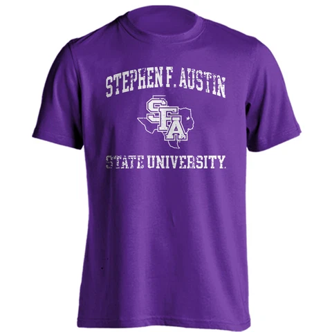 Stephen F. Austin Lumberjacks Distressed Retro Logo Mascot Short Sleeve T-shirt Cover