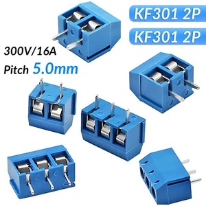 2 Way 3 Way / Pole PCB Terminal Block Connector Screw KF301 Pitch 5.0mm 300V/16A - Picture 1 of 8
