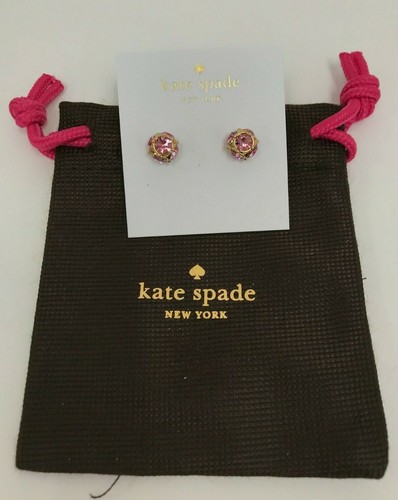 NWT Kate Spade Lady Marmalde Stud Earrings OORU1810 Light Pink