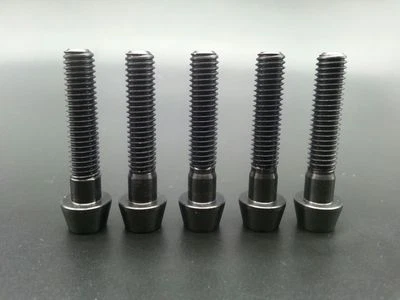 M6X30mm Titanio Ti Cabeza Cónica Pernos Allen Hexagonal Auriculares Tornillo Negro 5 Piezas/lote Foto 1 de 2