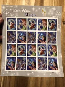 Art of Disney Magic 41 Cent #4192-4195 MNH Sheet Mickey Peter Pan Dumbo Aladdin - Picture 1 of 2