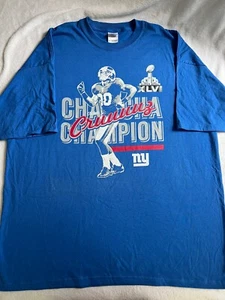 Victor Cruz Super Bowl XLVI Champions Men’s Gildan Tshirt 2XL - Picture 1 of 3