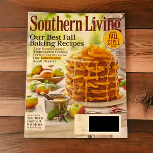 Southern Living Sept 2014 Double Cover Flip Issue Fall Baking Andie MacDowell - Picture 1 of 3