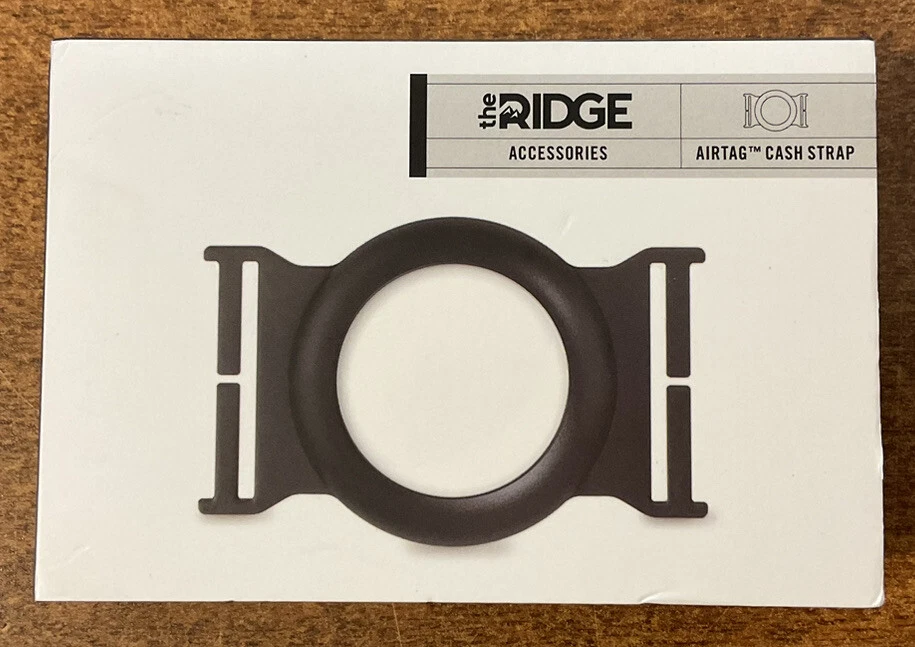 The Ridge Wallet Accessories AirTag Cash Strap Black -