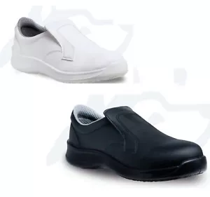 Scarpe Antinfortunistiche S2cucina Cuoco Ristorazione Chef Cameriere bianco nero - Foto 1 di 5