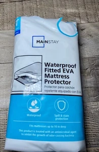 Mainstays Waterproof Fitted EVA Twin Mattress Protector - Imagen 1 de 3