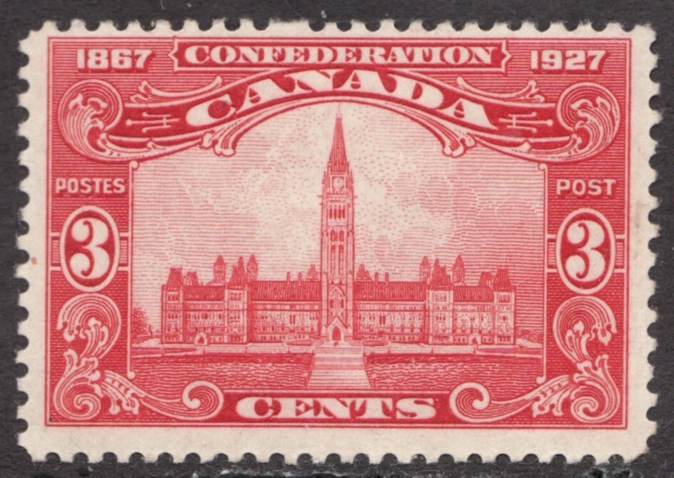 1927 Canada Sc# 143 - 3¢ 60th Anniv. of Confederation MH  - Image 1 of 1