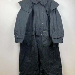 Black Australian Outback Bush Trader Raincoat Size XL - Picture 1 of 7