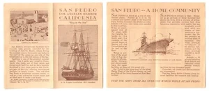 USS USF CONSTITUTION • SAN PEDRO HARBOR • 1930s Promotional Brochure - Picture 1 of 1