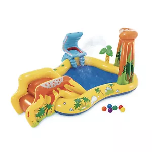 Intex Dinosaur Play Center Inflatable Set & Swimming Pool (Open Box) (2 Pack) - Picture 1 of 11