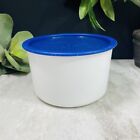 Tupperware One Touch White Canister #2709 w/Blue Seal