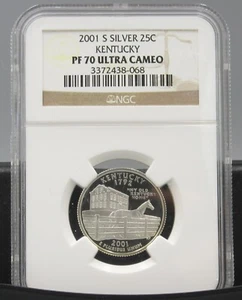 2001 S Kentucky Silver NGC PF 70 UCAM - Picture 1 of 1