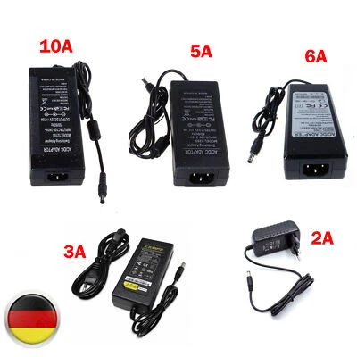 Netzteil 12V 24V 2A-10A Trafo DC Treiber Led Strip Steckernetzteil Transformator - Bild 1 von 4