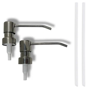 Soap Pump Dosing Pump Pump Set Stainless Steel 2 x Pump Head Attachment Pump Dispenser - Picture 1 of 6