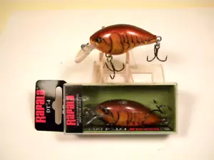 2 esca per esche a sonaglio Crawdad Rapala DT-4 DCW marrone scuro - Foto 1 di 3