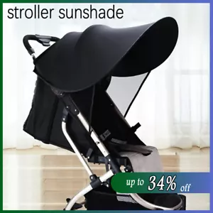 Breathable Pram Sun Shade,Stroller Sun Shade Canopy for Pushchair,Buggy,Stroller - Picture 1 of 16