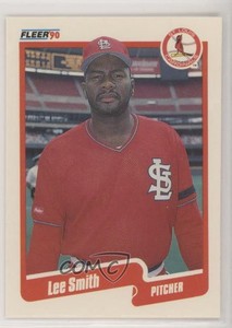 1990 Fleer Update Box Set Wrong Back Lee Smith Cliff Young ( Back) #U-82 HOF