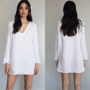 NWT Reformation Ostuni Mini White Dress Linen Size XS - Picture 1 of 11