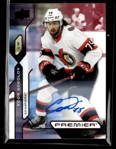 2021-22 Upper Deck Premier Auto Egor Sokolov #143 SM@JFC1 - Picture 1 of 2