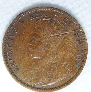 Caada 1911 1c George V in VF/EF Details Nice planchet but rim dings & Scratch - Picture 1 of 4
